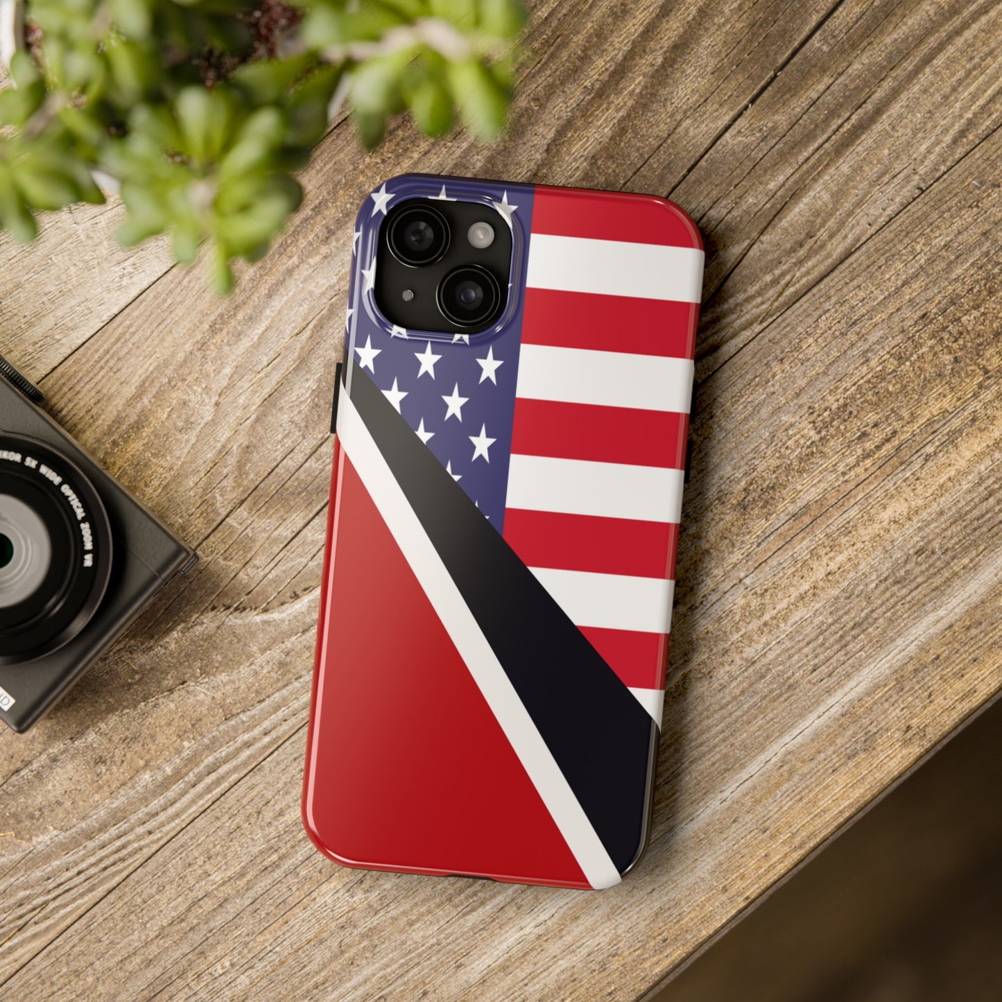 Trinidad American Flag Trini USA Tough Phone Cases