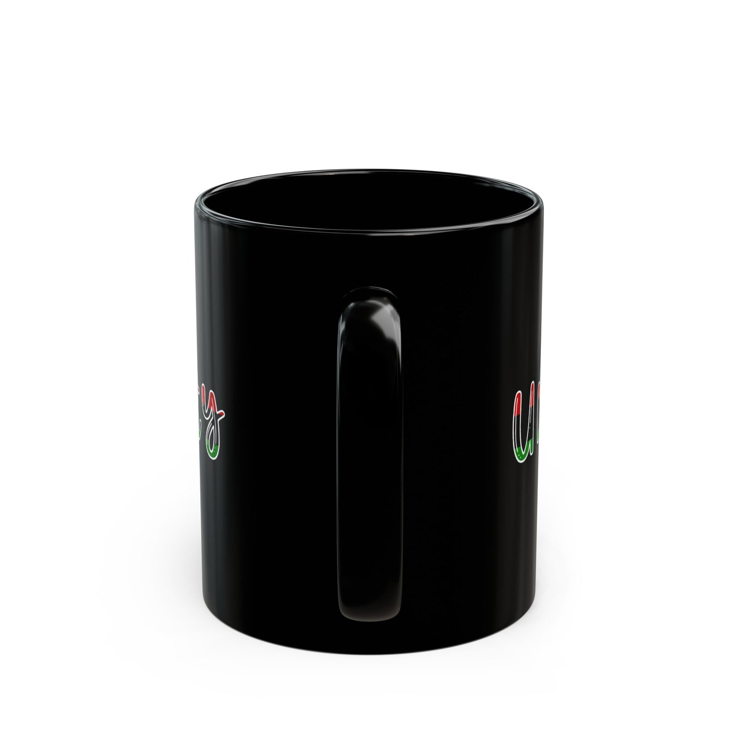 Black Queen Unity Pan African Flag Chess Piece Black Mug (11oz, 15oz)