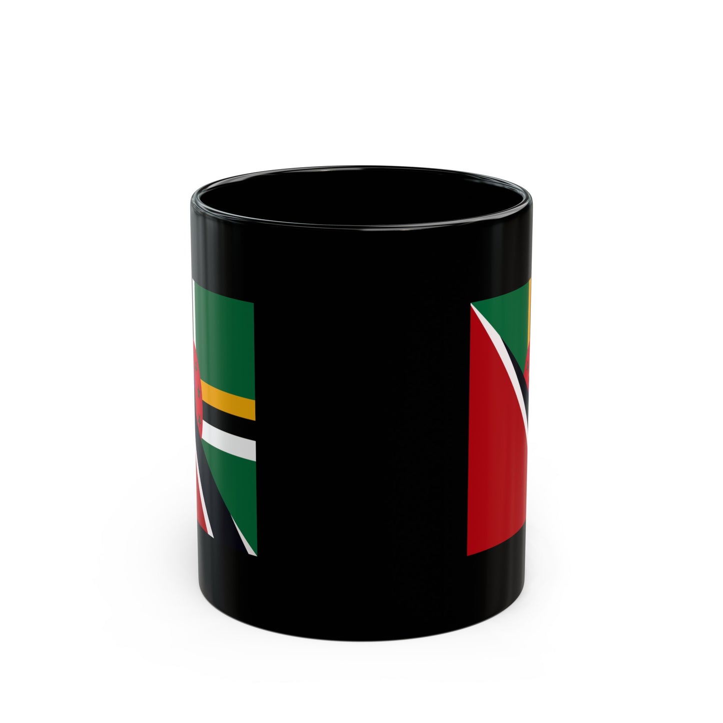 Trinidad Dominica Flag Trini Tobago Black Mug (11oz, 15oz)