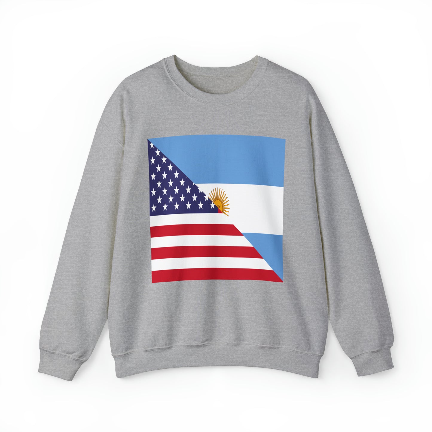 Argentina American Flag Argentinian USA Half Unisex Sweatshirt