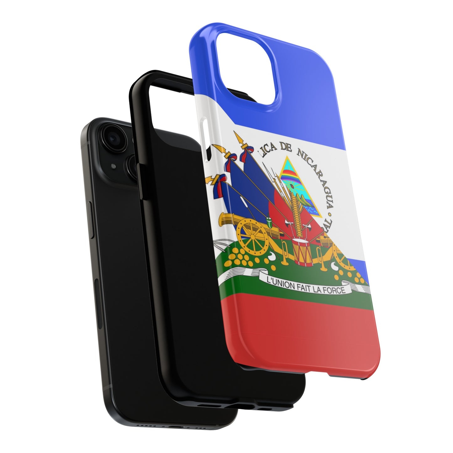 Haiti Nicaragua Flag Haitian Nicaraguan Tough Phone Cases