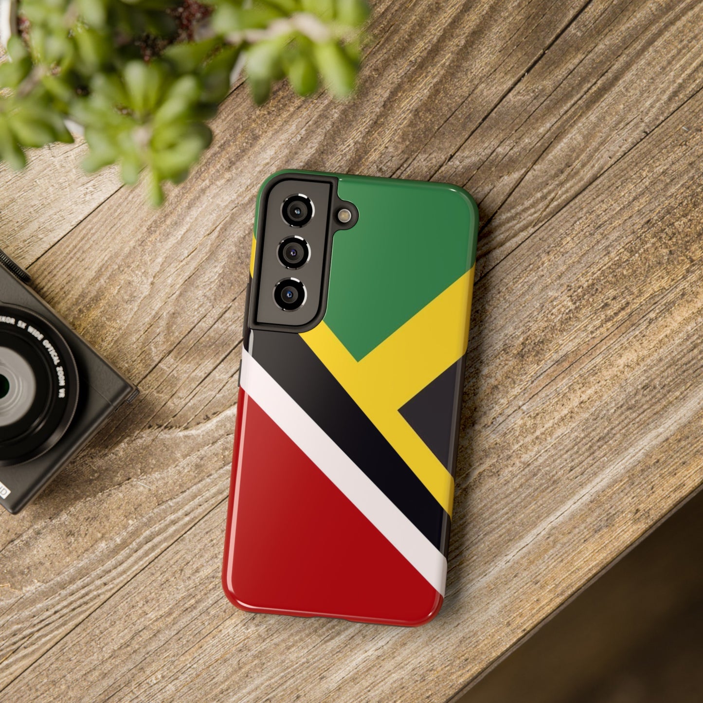 Jamaica Trinidad Flag Jamaican Trini Tough Phone Cases