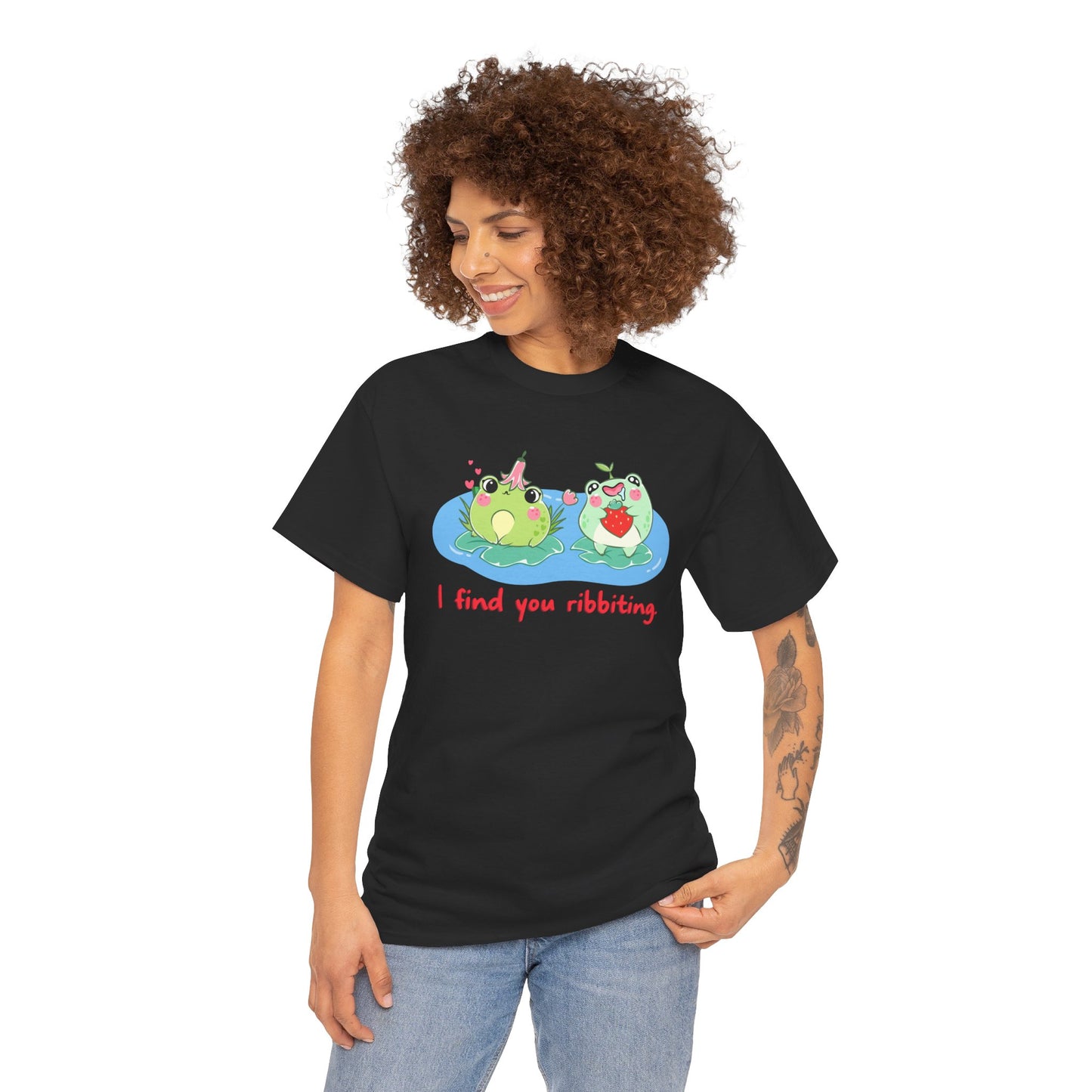 I Find You Ribbiting Frog Pun T-Shirt | Unisex Tee Shirt