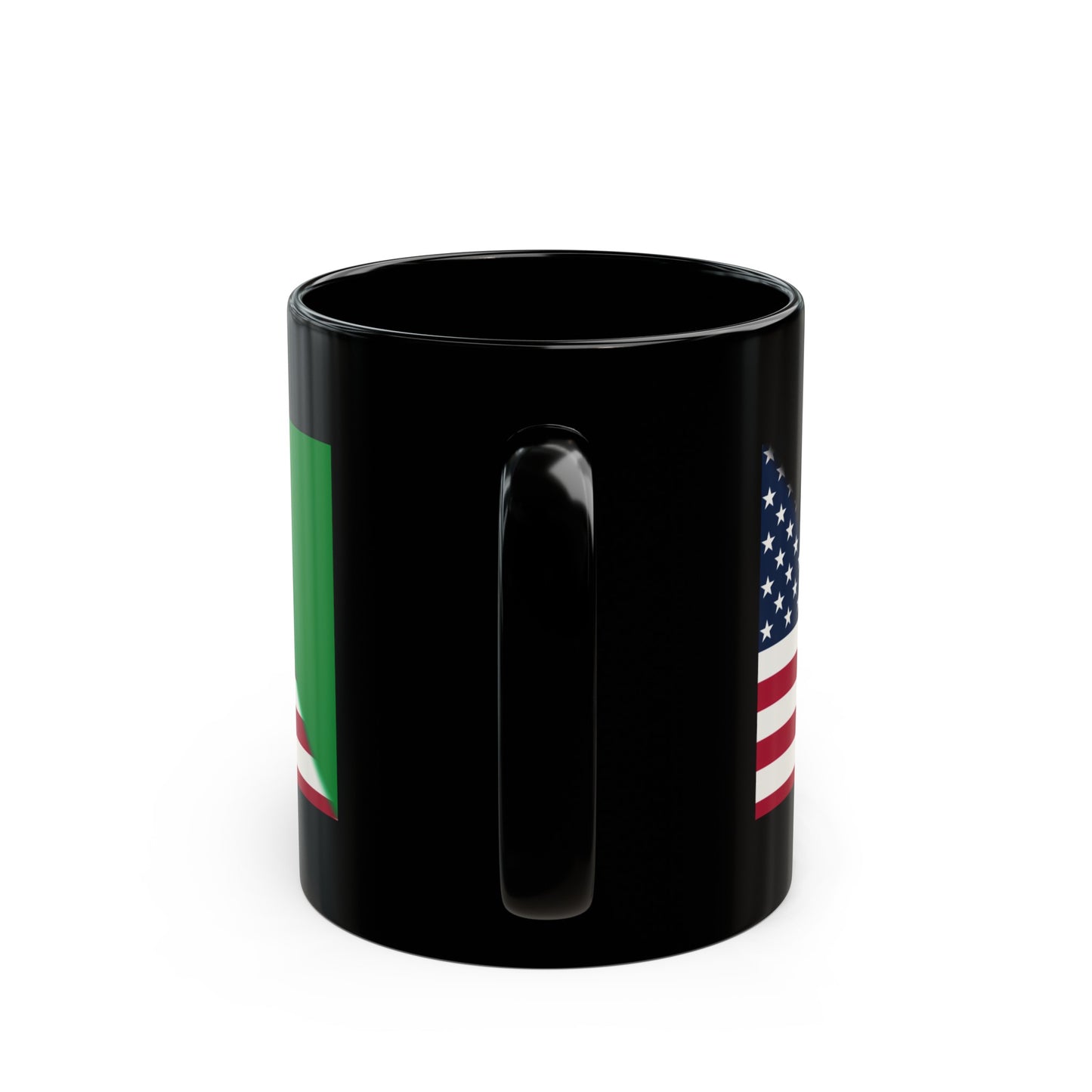 Afghan USA Flag Afghanistan American Black Mug (11oz, 15oz)