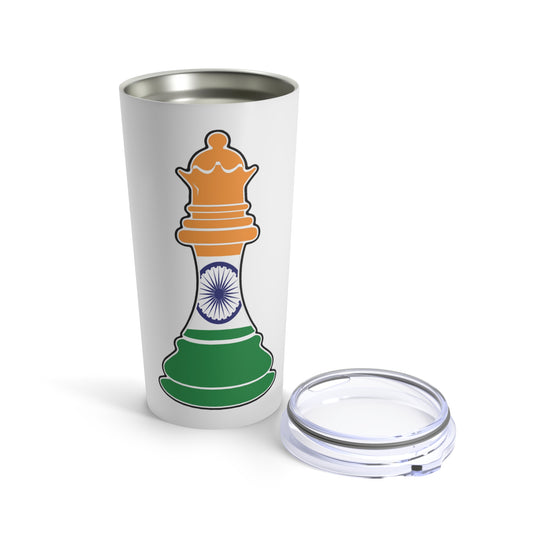 Indian Queen Flag Chess Piece India Tumbler 20oz Beverage Container