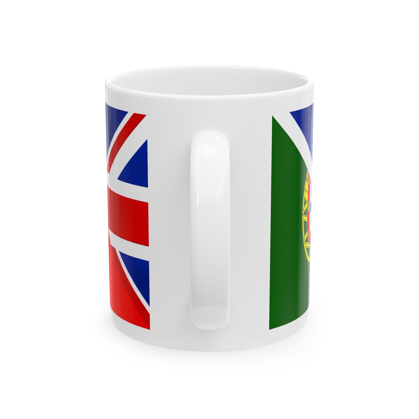 Portugues English Flag Portugal Union Jack Great Britain Ceramic Mug 11oz, 15oz Cup