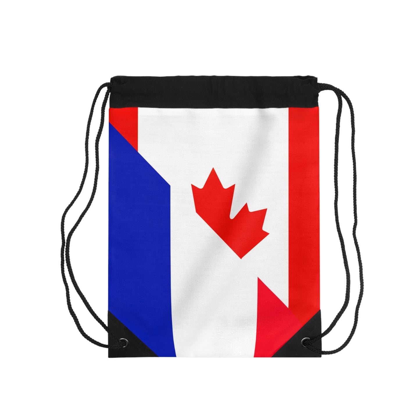 French Canadian Flag France Canada Drawstring Bag