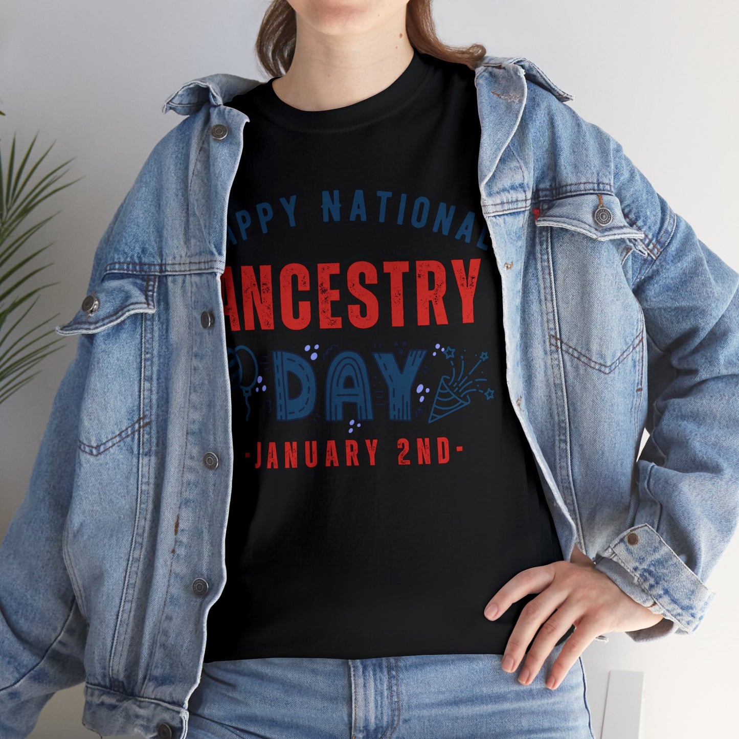 Ancestry Day January 2nd Happy National T-Shirt | Unisex Tee Shirt