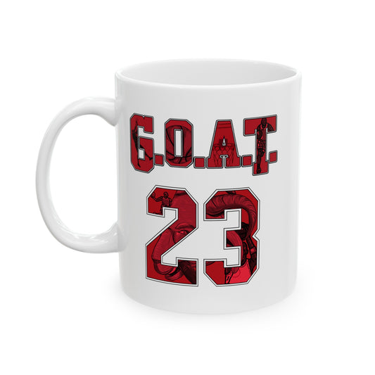 GOAT 23 | Chicago Basketball G.O.A.T. Ceramic Mug 11oz, 15oz Cup