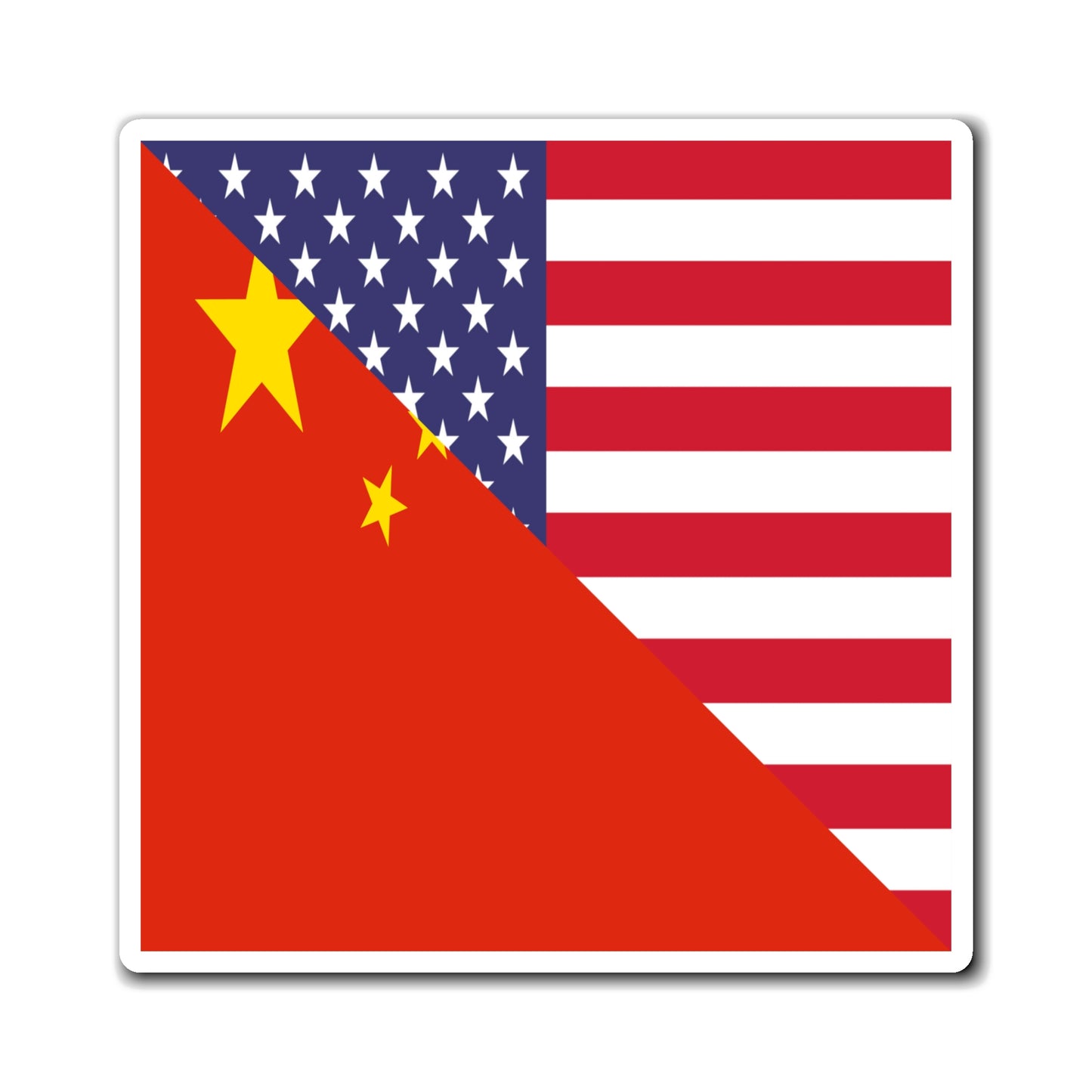 Chinese American Flag China USA Magnet