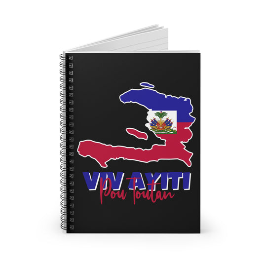 Viv Ayiti Pou Toutan Haitian Forever Haiti Spiral Notebook - Ruled Line
