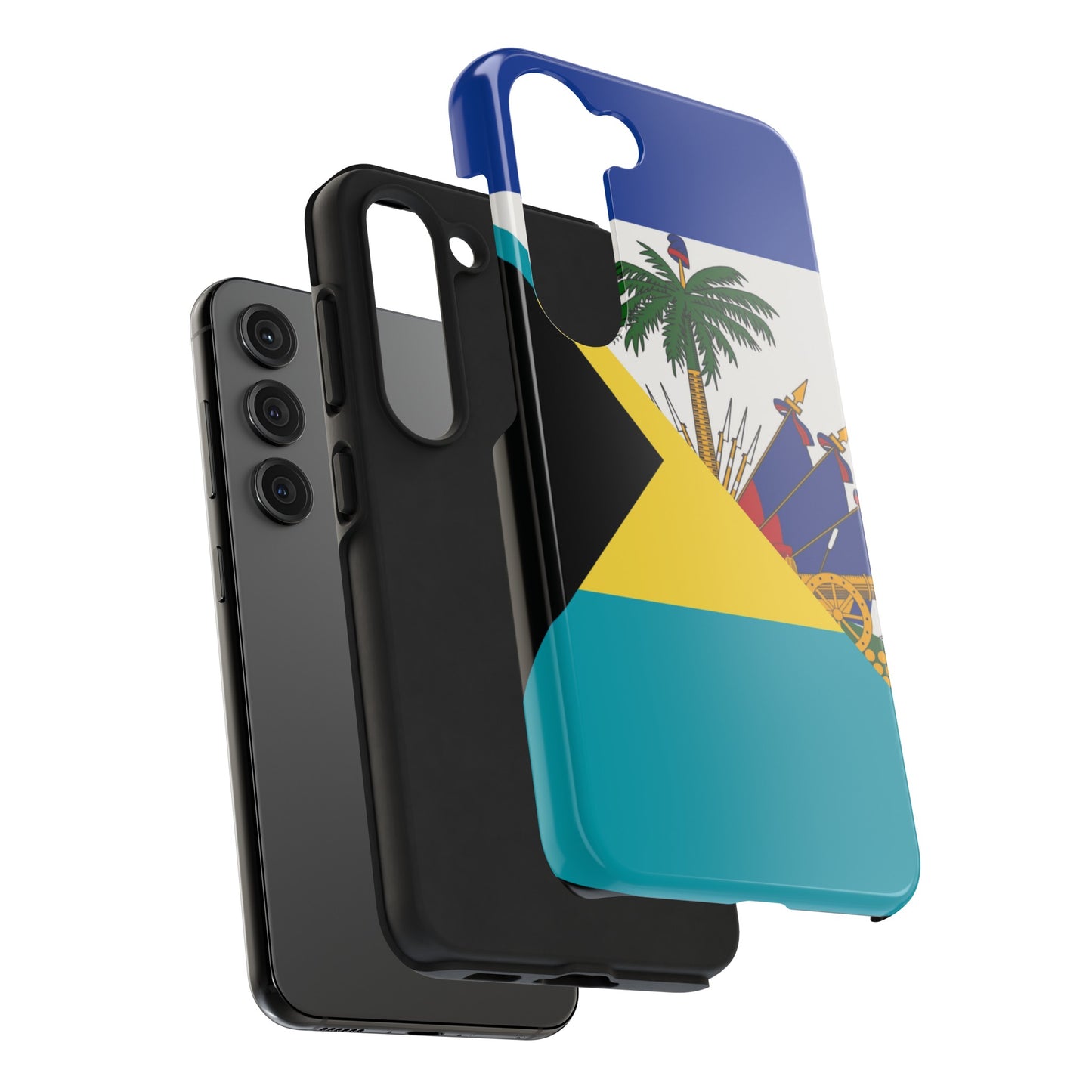 Bahamas Haiti Flag Bahamian Haitian Tough Phone Cases