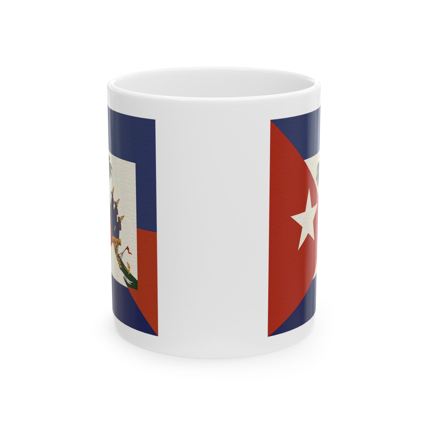 Haiti Cuba Flag | Haitian Cuban Ayiti Cubano Ceramic Mug 11oz, 15oz Cup