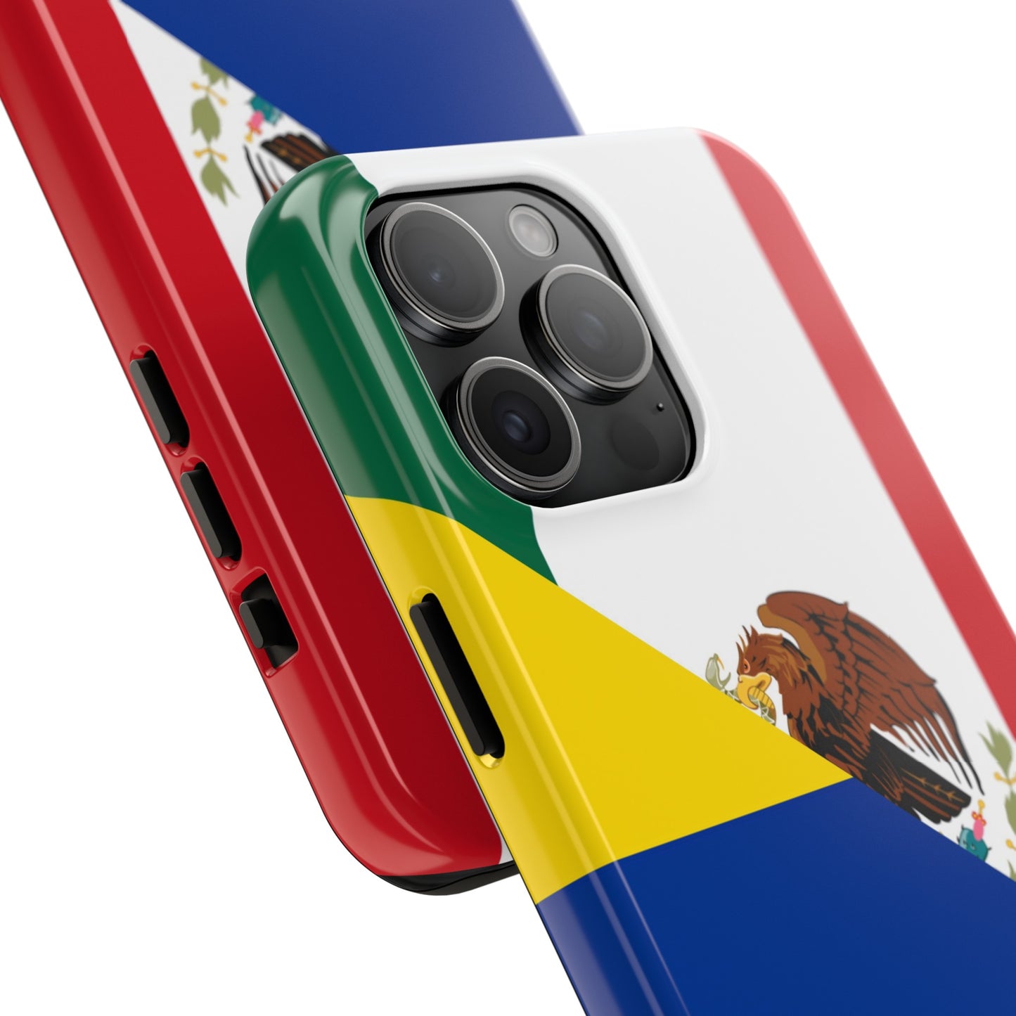 Mexican Colombian Flag Half Mexico Colombia Tough Phone Cases