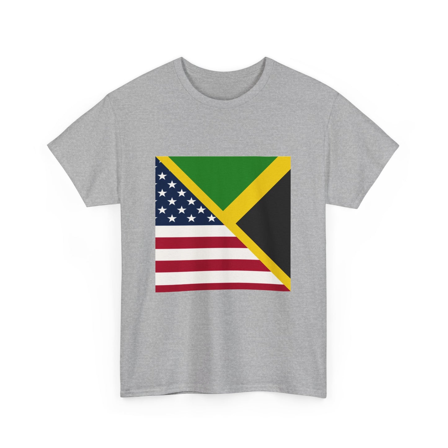 Jamaican American Flag Tee | Half Jamaica USA