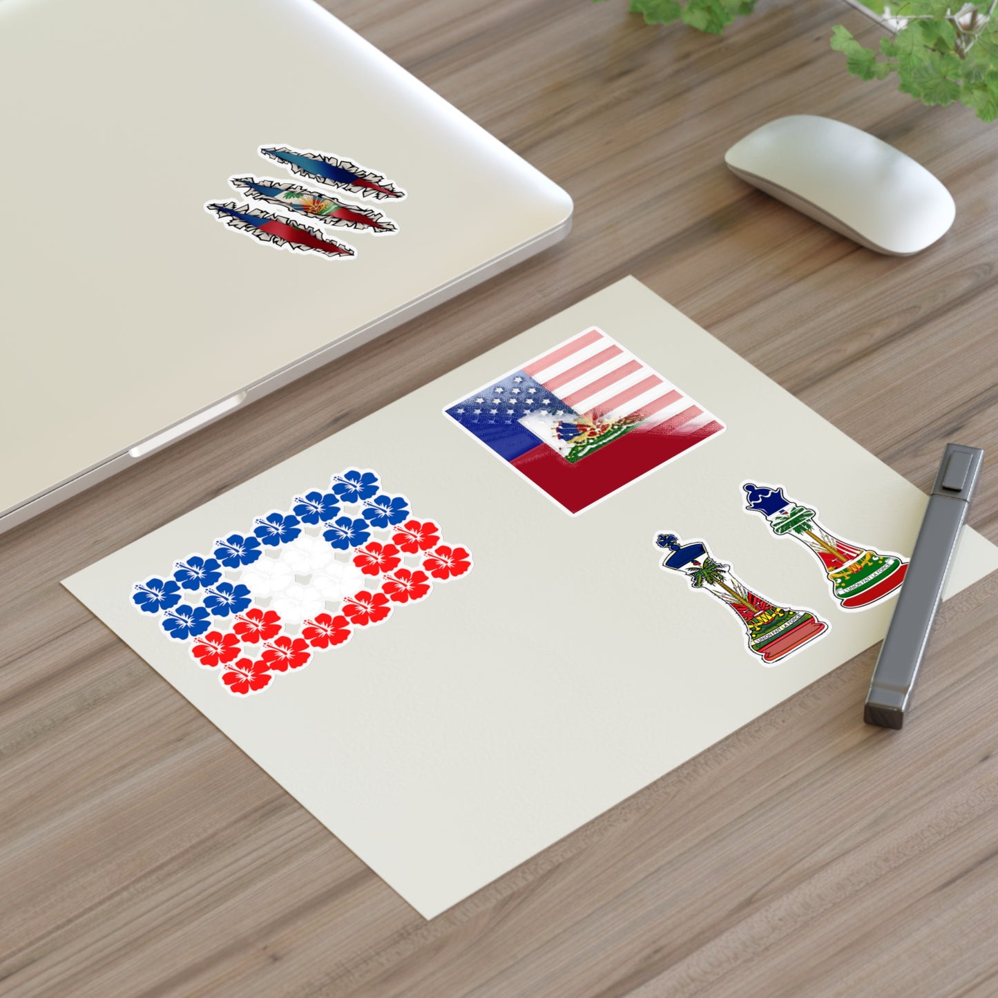 Haitian Flag Sticker Sheets | Ayiti Haiti USA Queen King