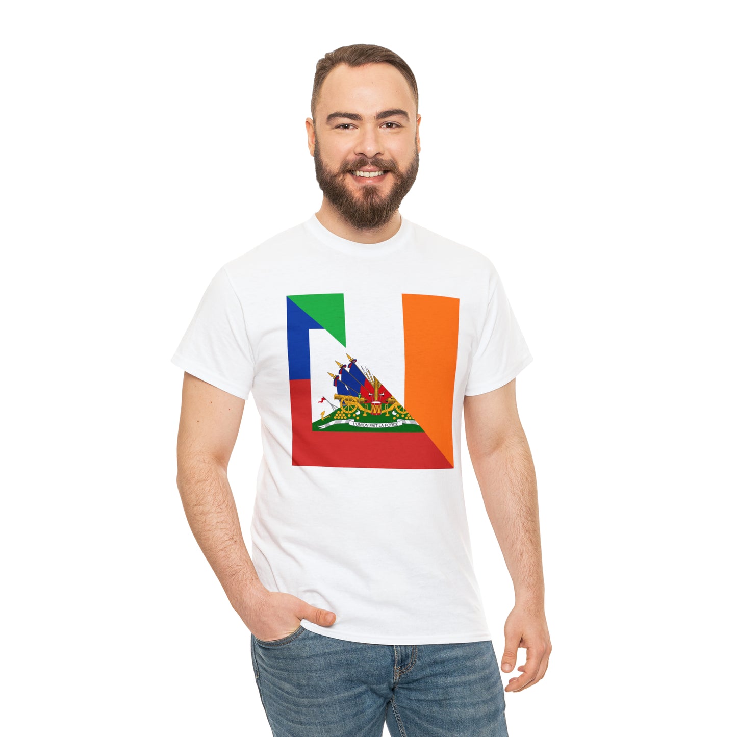 Haitian Irish Flag Half Haiti Ireland T-Shirt | Unisex Tee Shirt