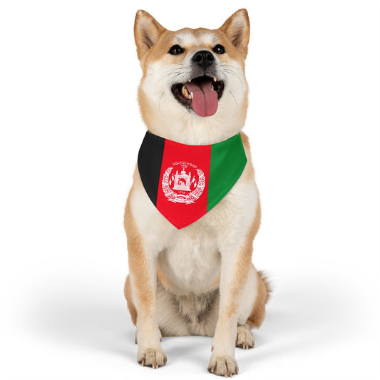 Afghanistan Pet Bandana Collar | Afghan Dog Cat Animal