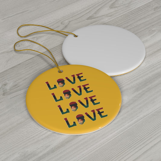 Black Love | Black Joy Ceramic Ornament | Christmas Tree Ornaments