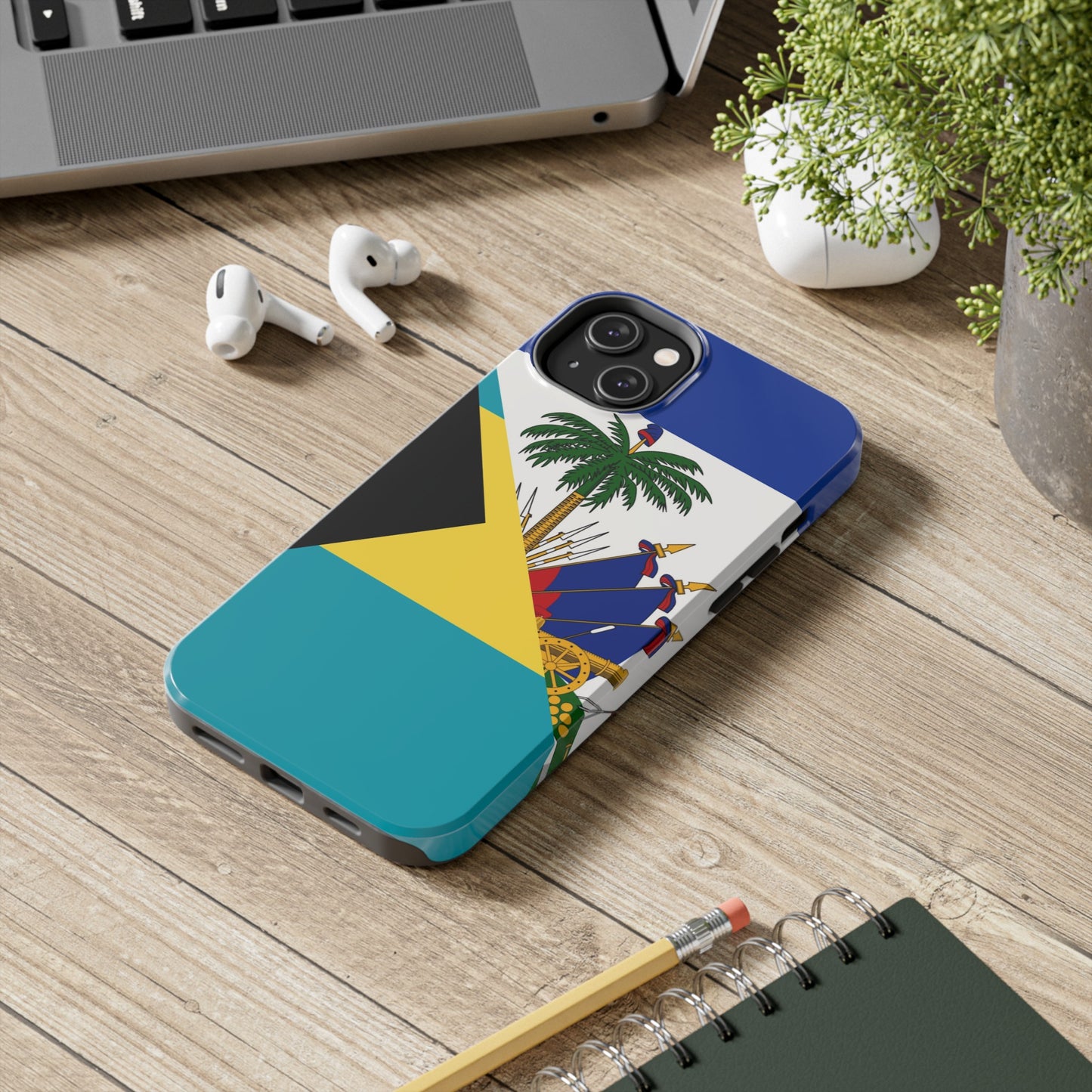 Bahamas Haiti Flag Bahamian Haitian Tough Phone Cases