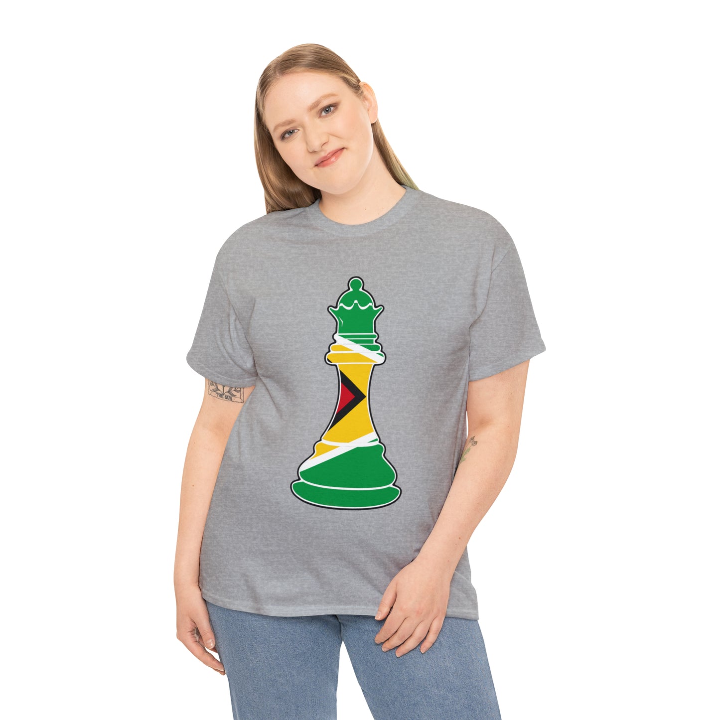 Guyanese Queen Flag Chess Piece Guyana T-Shirt | Unisex Tee Shirt