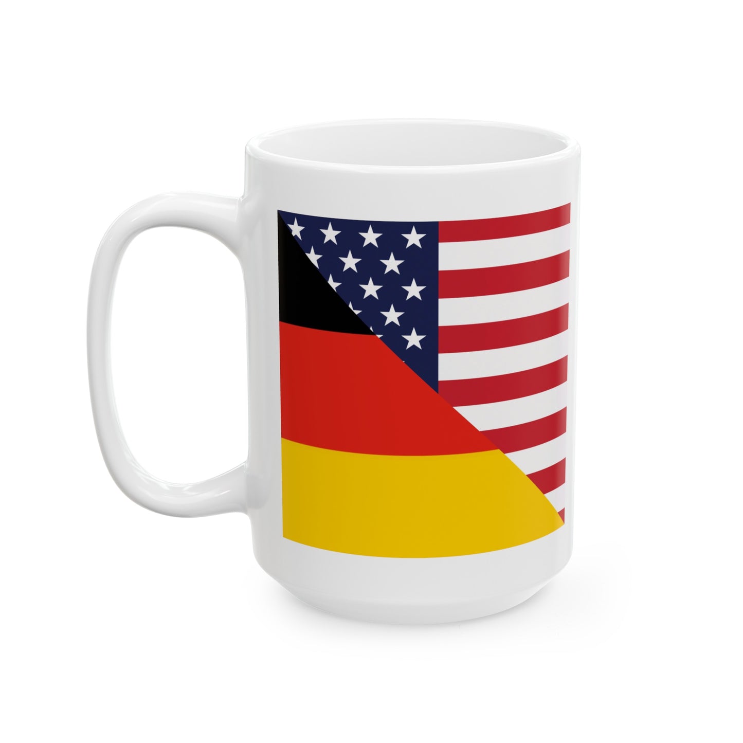 German American Flag Germany USA Ceramic Mug 11oz, 15oz Cup