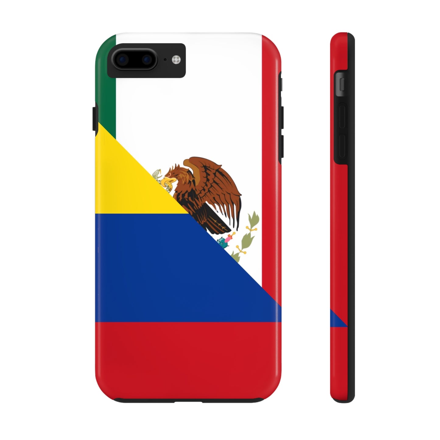 Mexican Colombian Flag Half Mexico Colombia Tough Phone Cases