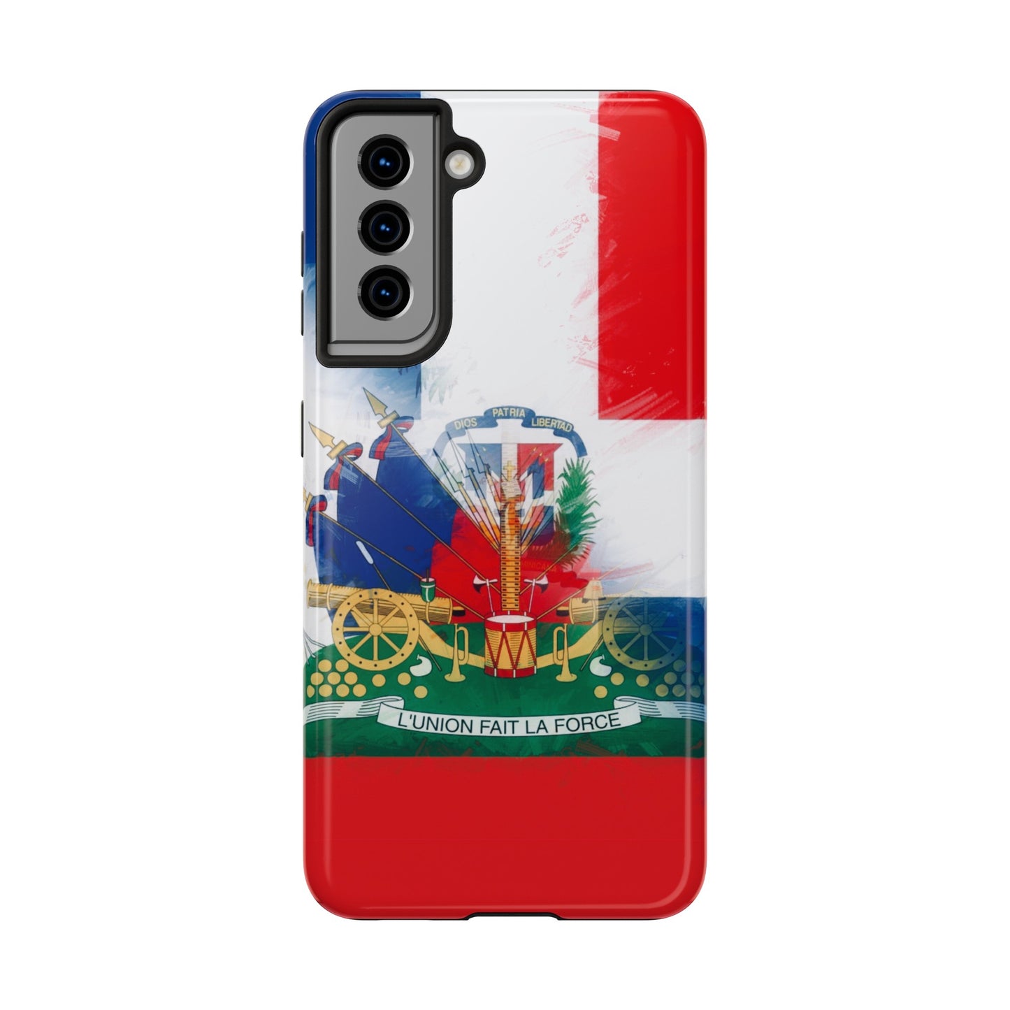 Haiti DR Flag Painted Haitian Dominican Tough Phone Cases