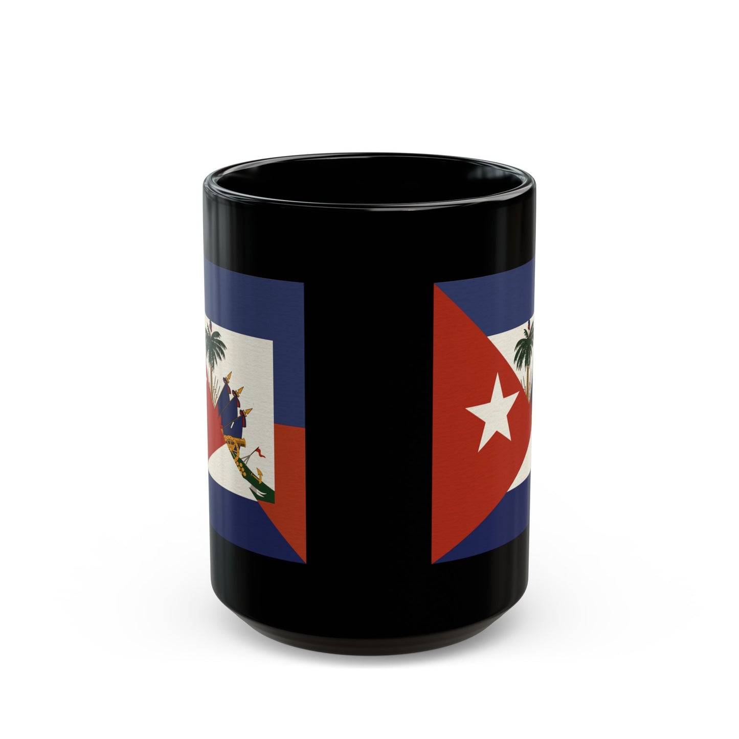 Haiti Cuba Flag Haitian Cuban Black Mug (11oz, 15oz)