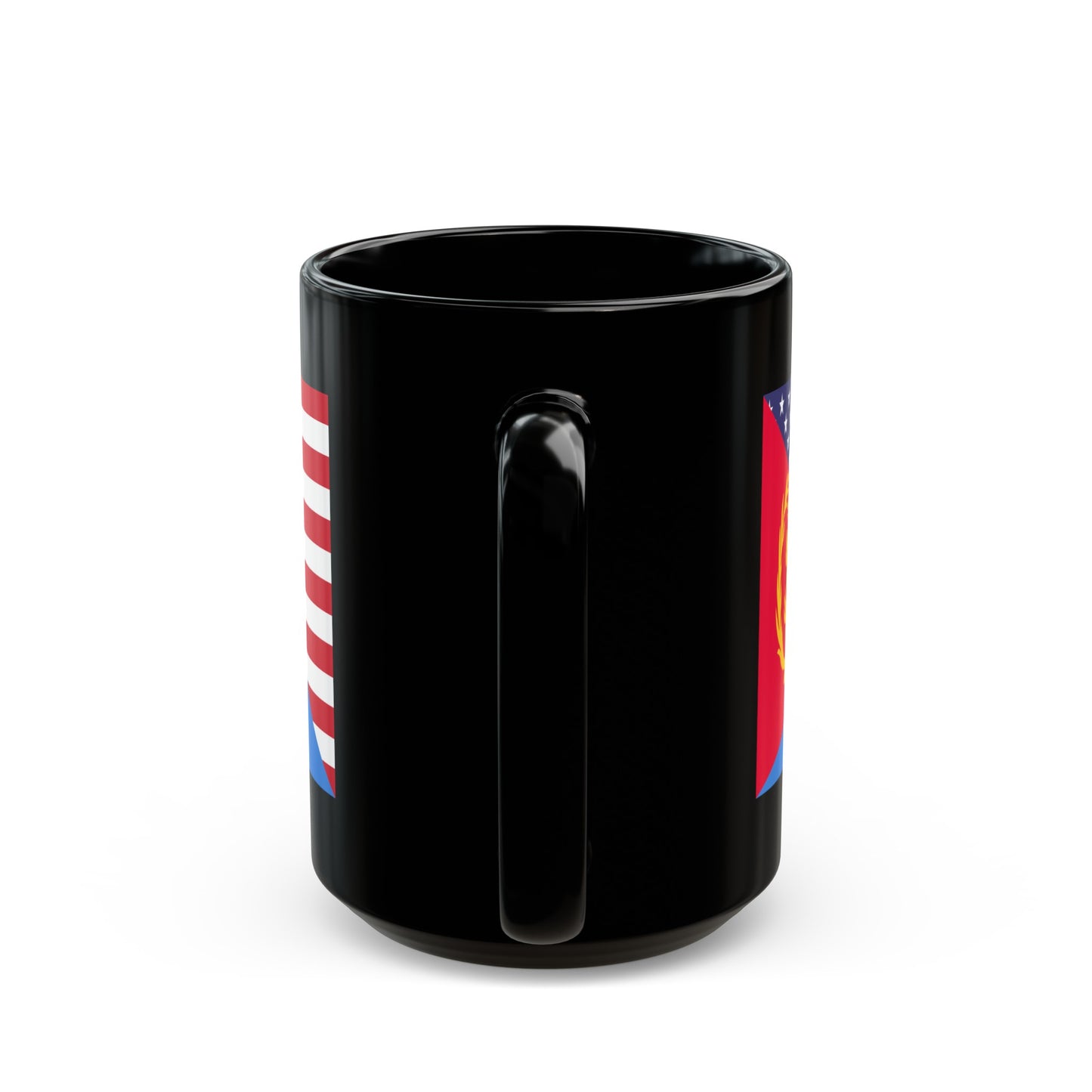 Eritrean American Flag Eritrea USA Black Mug (11oz, 15oz)