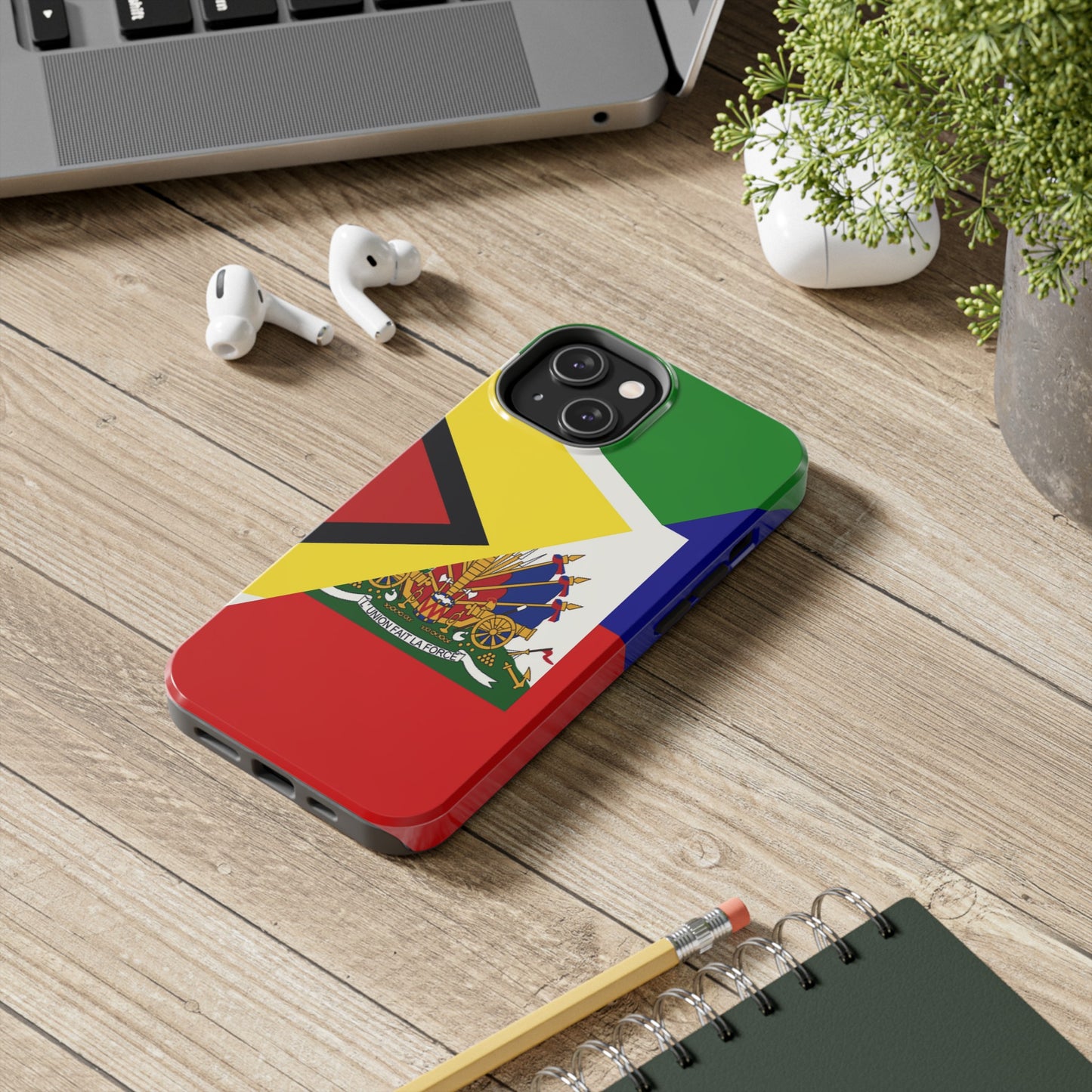 Haiti Guyana Flag Haitian Guyanese Tough Phone Cases