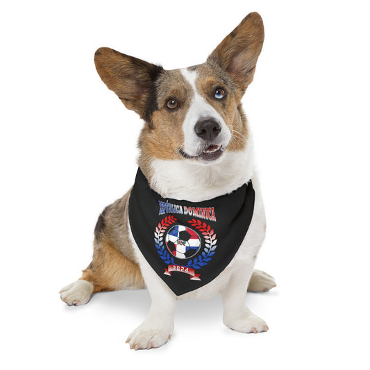 Republica Dominica 2024 Soccer Football Championship Games Dominican DR Team Pet Bandana Collar