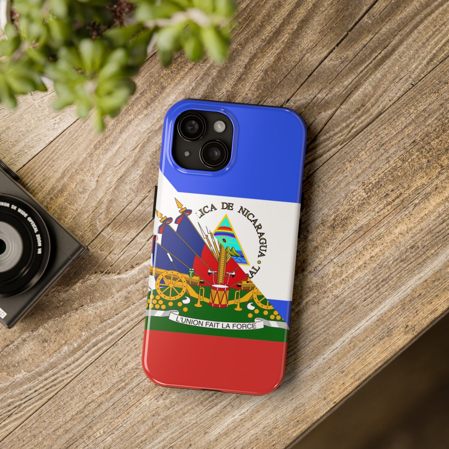 Haiti Nicaragua Flag Haitian Nicaraguan Tough Phone Cases