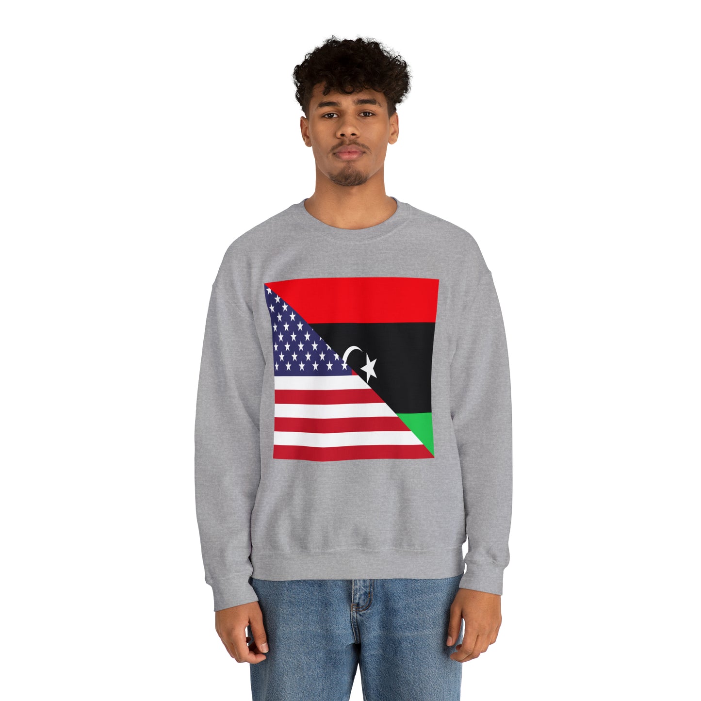 Libya American Flag Libyan USA Unisex Sweatshirt