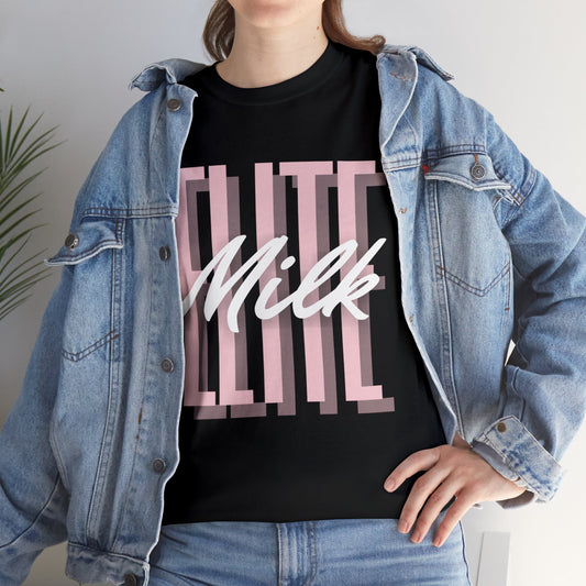 Elite Milk T-Shirt | Unisex Cow Funny Pop Culture Saying Tee Shirt