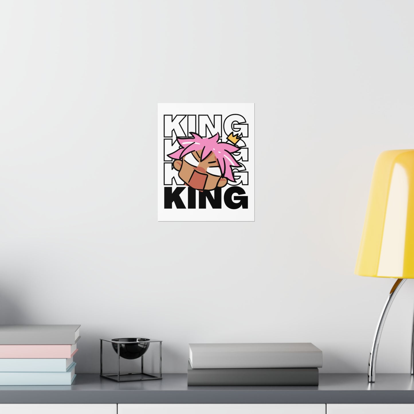 Anime King Royalty Crown Premium Matte Poster