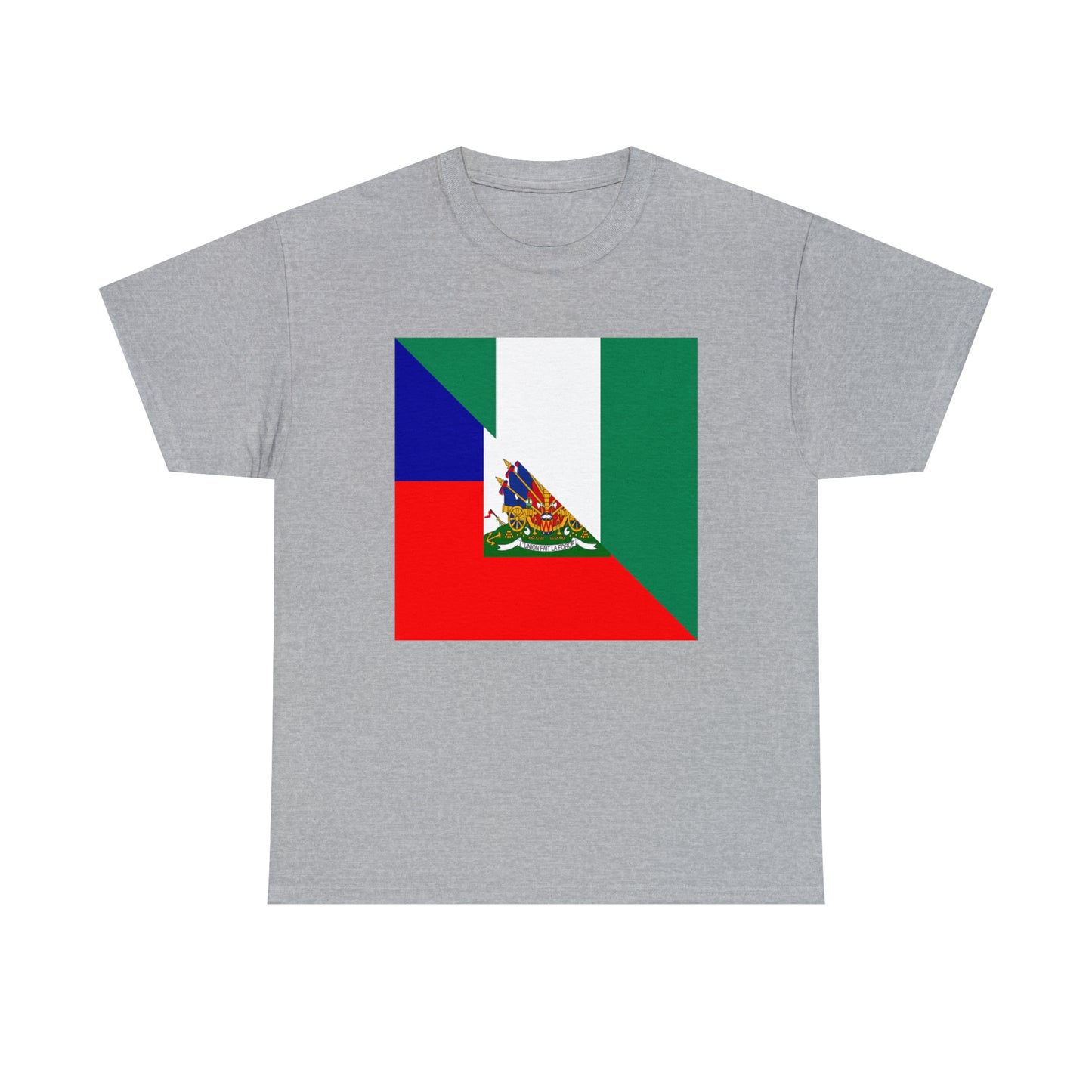 Haitian Nigerian Flag Half Haiti Nigeria T-Shirt | Unisex Tee Shirt