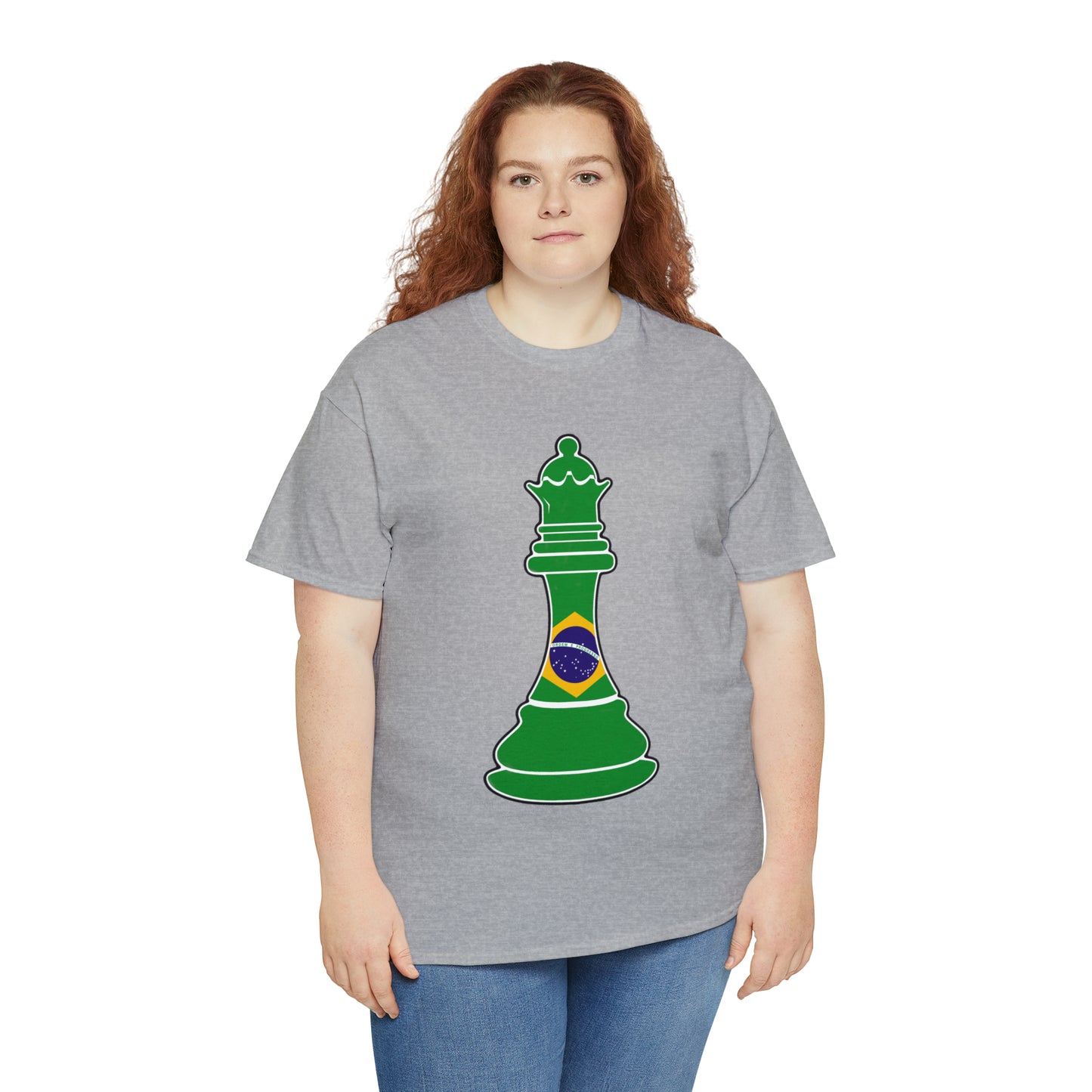 Brazillian Queen Flag Chess Piece Brazil T-Shirt | Unisex Tee Shirt