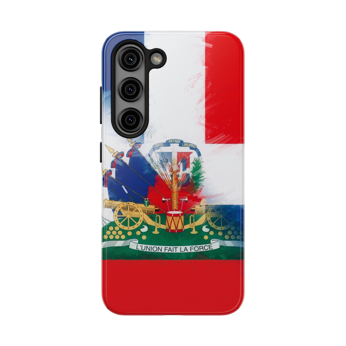 Haiti DR Flag Painted Haitian Dominican Tough Phone Cases