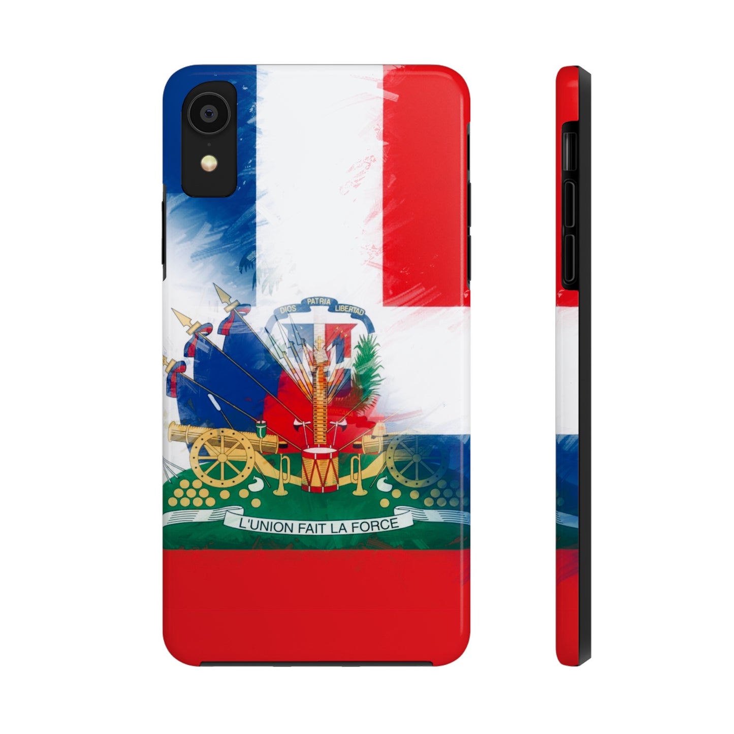 Haiti DR Flag Painted Haitian Dominican Tough Phone Cases