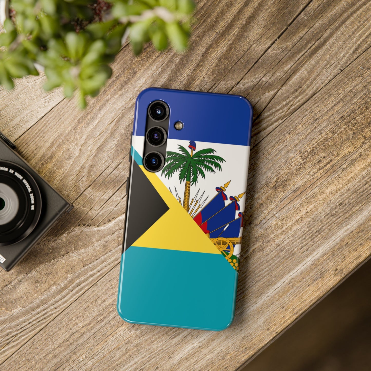 Bahamas Haiti Flag Bahamian Haitian Tough Phone Cases