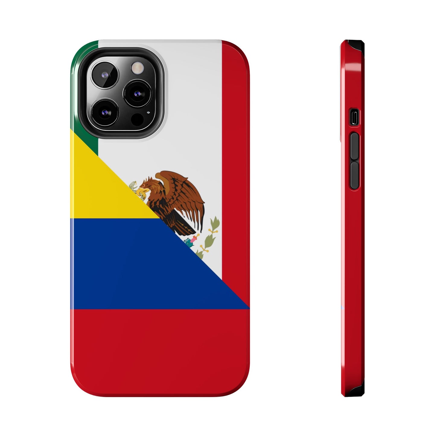 Mexican Colombian Flag Half Mexico Colombia Tough Phone Cases