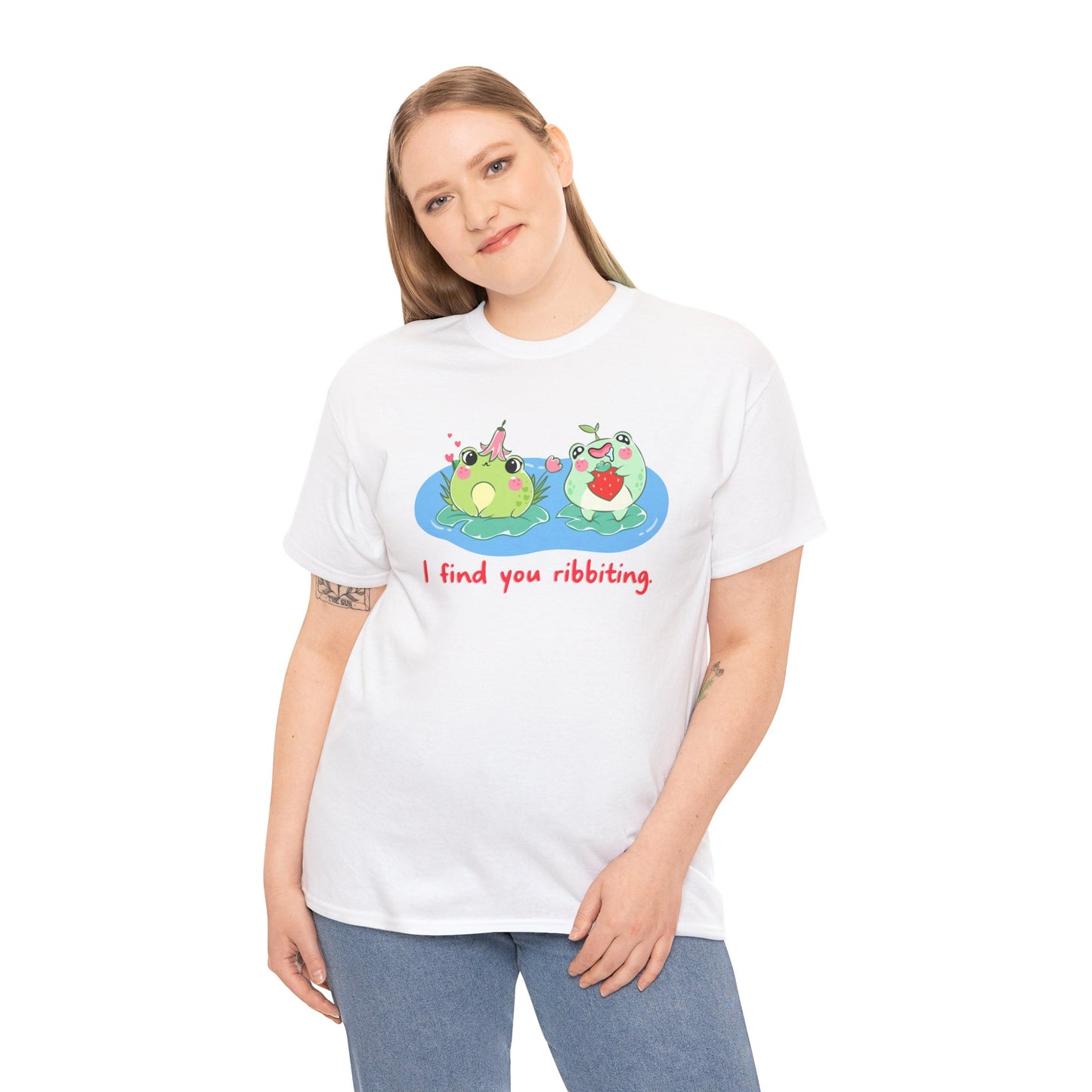 I Find You Ribbiting Frog Pun T-Shirt | Unisex Tee Shirt