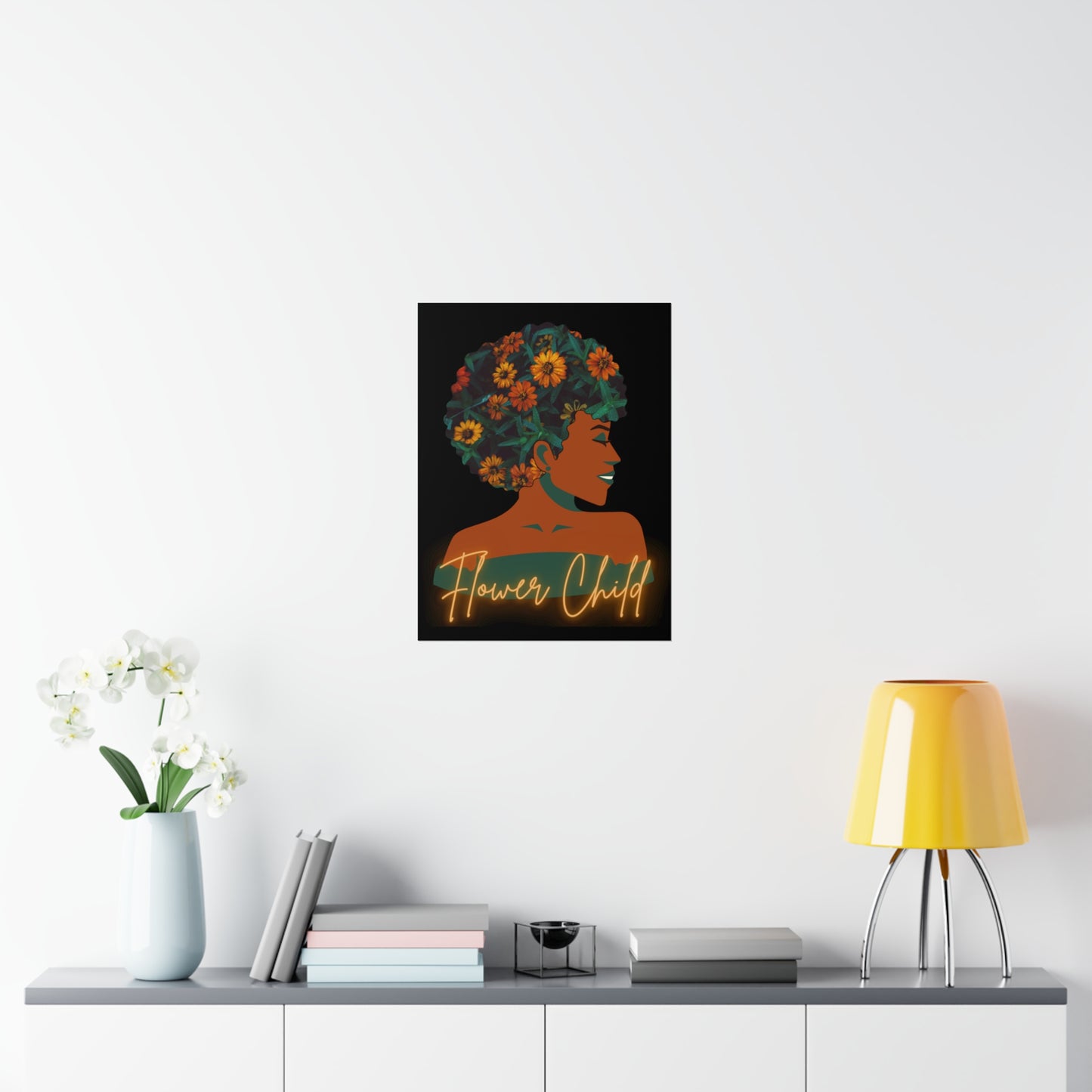 Flower Child |Earth Lady  Premium Matte Poster