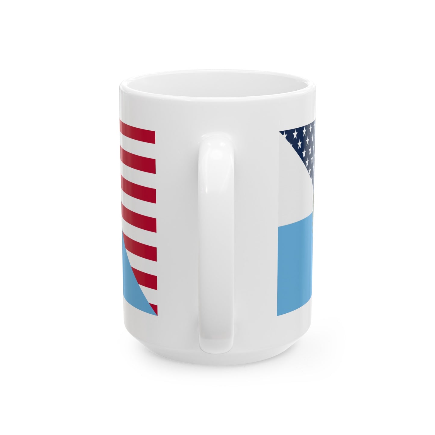 San Marino American Flag Half Sammarinese USA Ceramic Mug 11oz, 15oz Cup