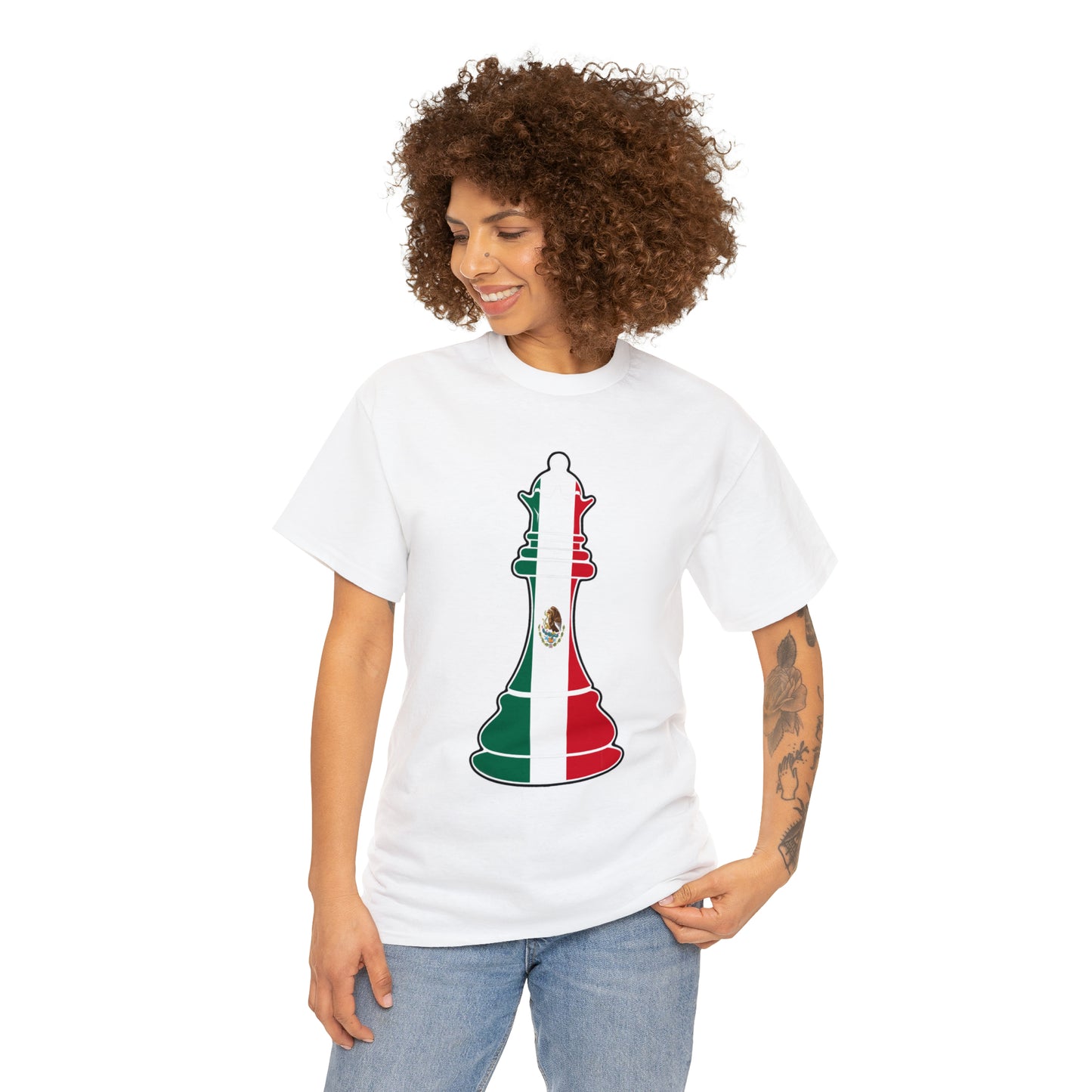 Mexican Queen Flag Chess Piece Mexico T-Shirt | Unisex Tee Shirt