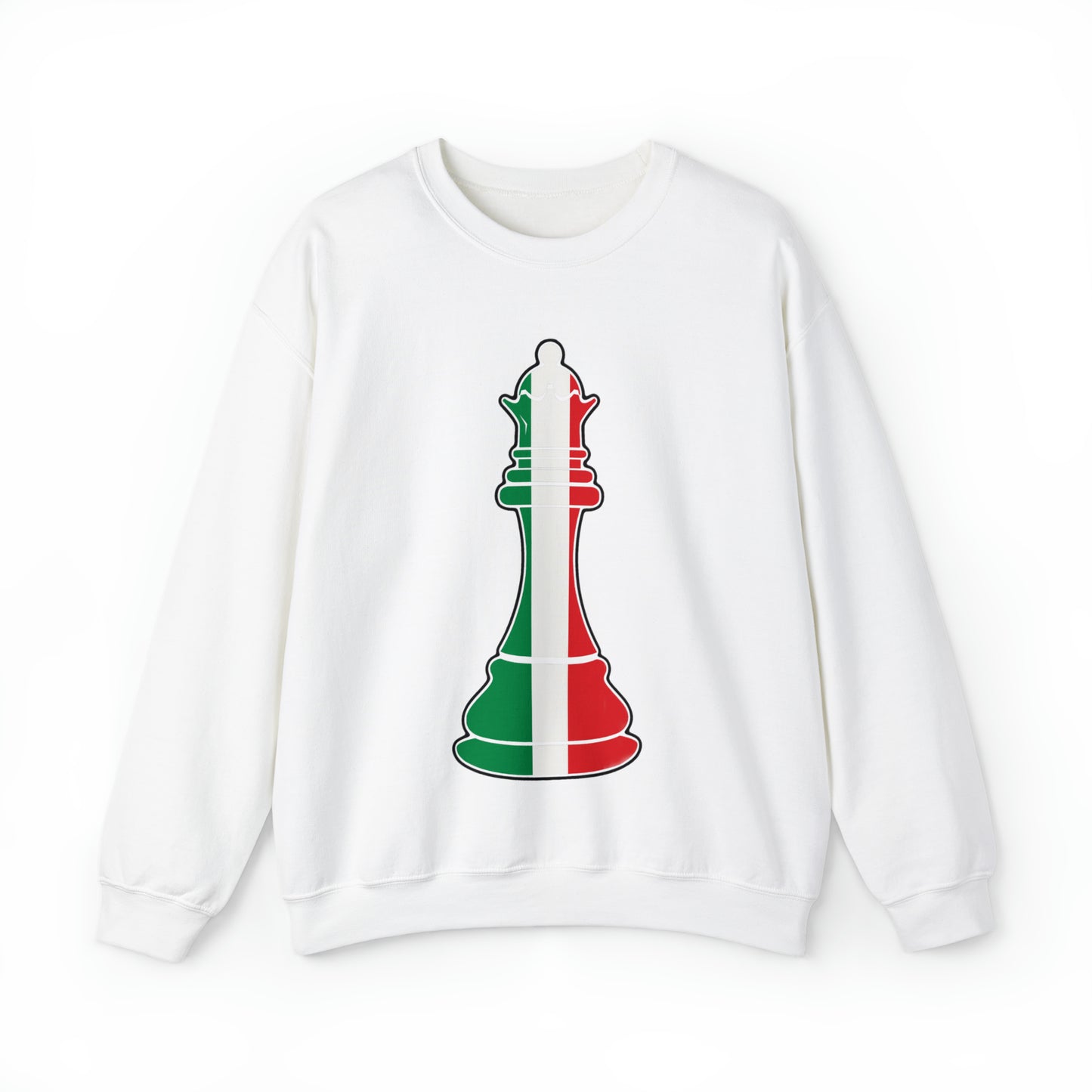 Italian Queen Flag Chess Piece Italy Unisex Sweatshirt