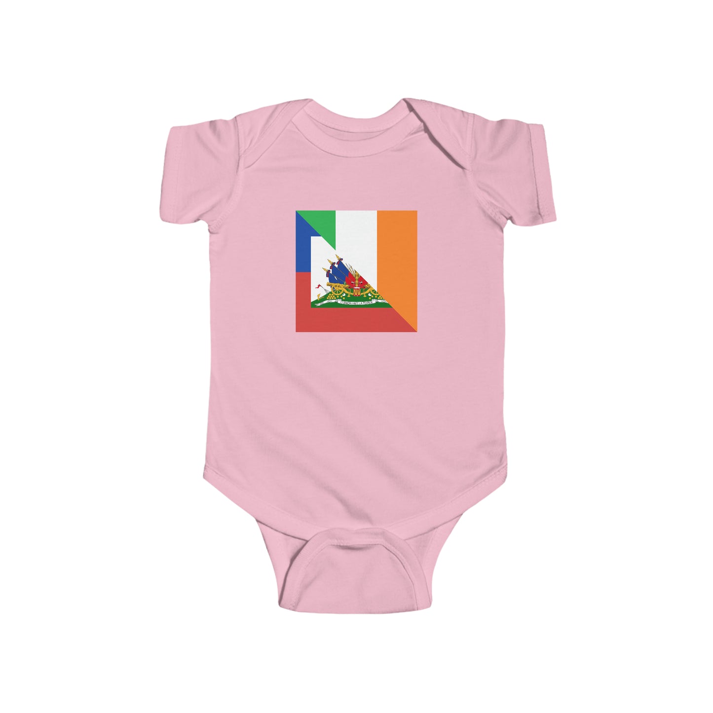 Haitian Irish Flag Baby Bodysuit | Ireland Haiti Baby Boy Girl