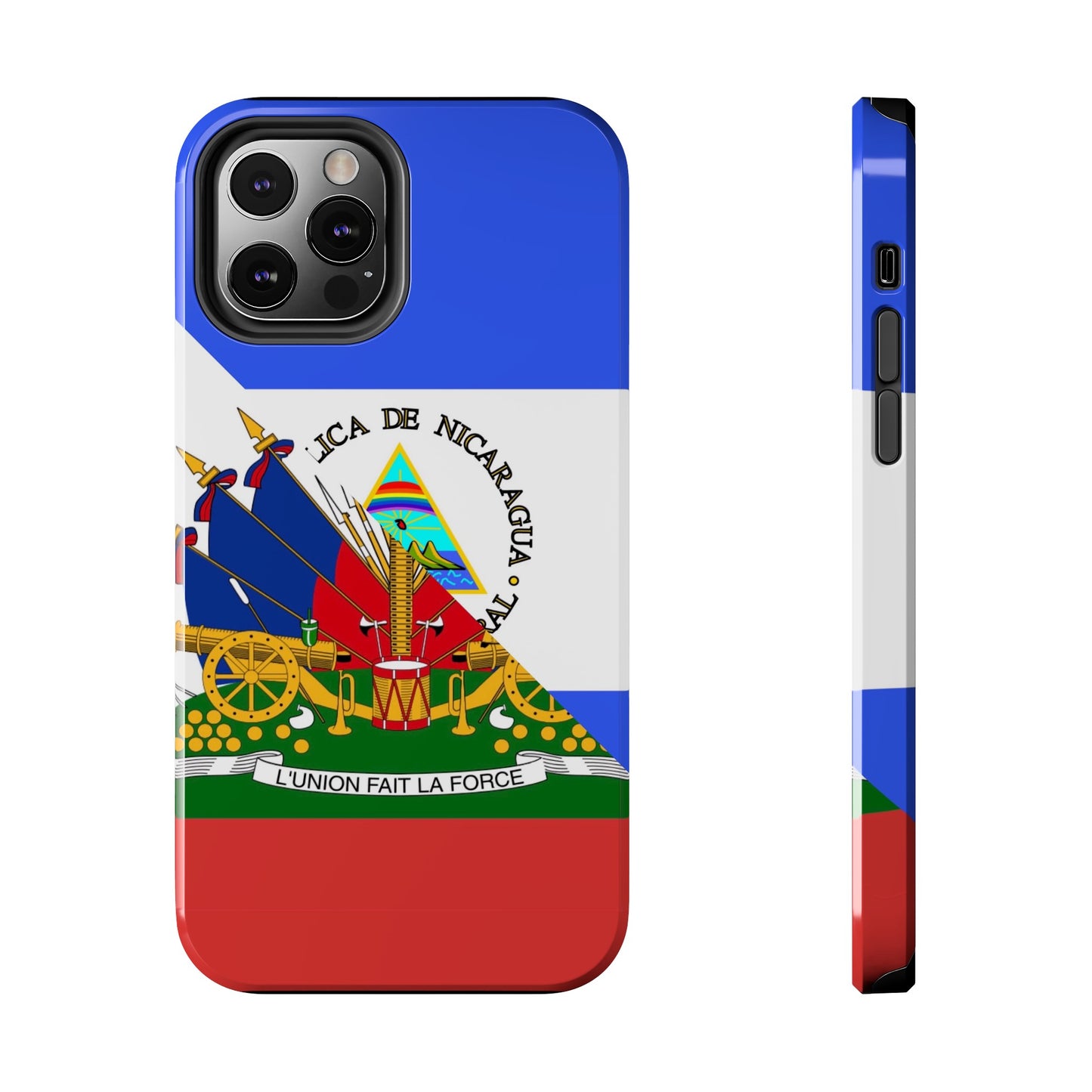 Haiti Nicaragua Flag Haitian Nicaraguan Tough Phone Cases