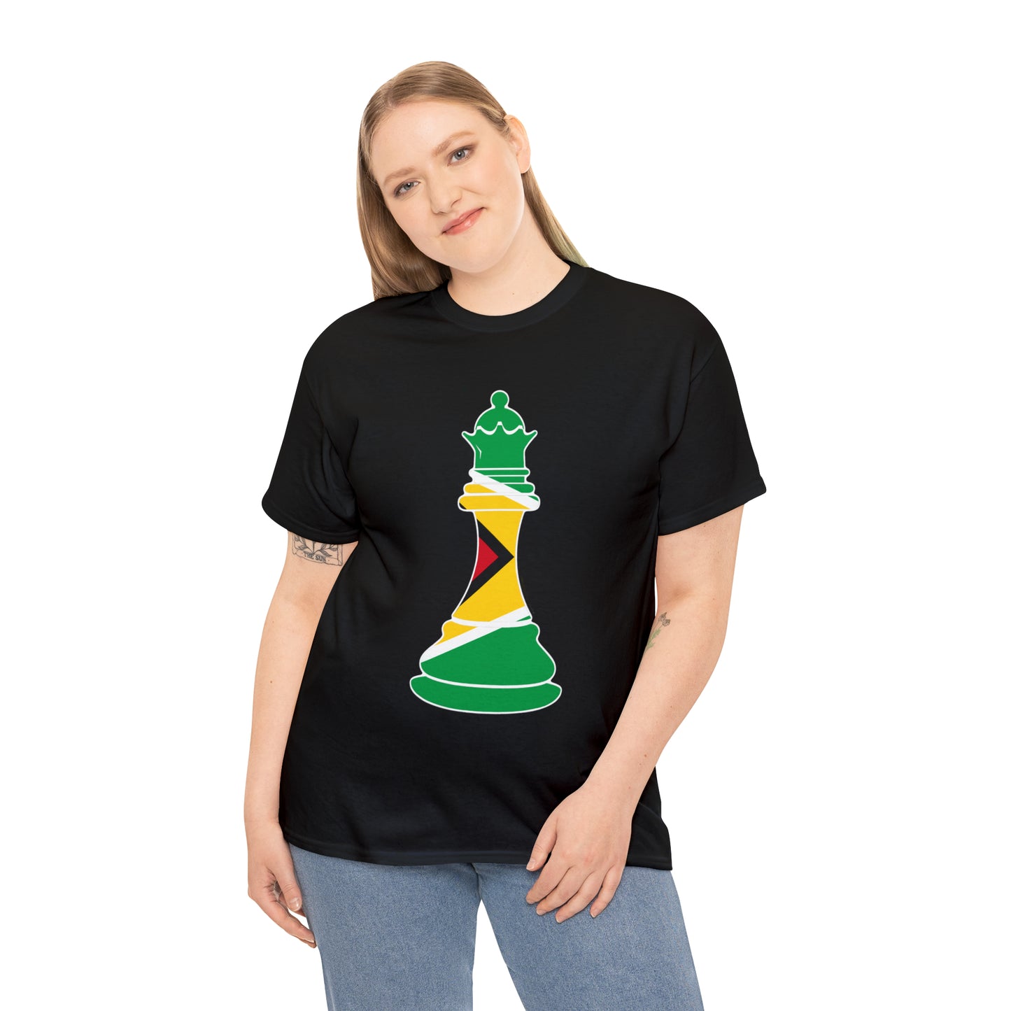 Guyanese Queen Flag Chess Piece Guyana T-Shirt | Unisex Tee Shirt